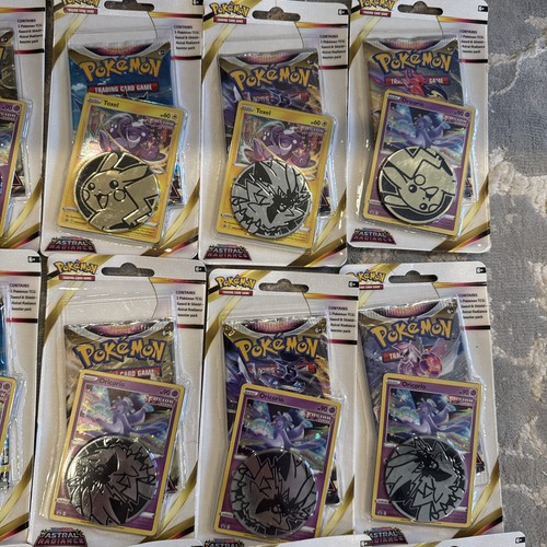 Pokemon Astral Radiance Toxel Booster Blister Pack & Coin TCG Sword & Shield x23 - Picture 3 of 5