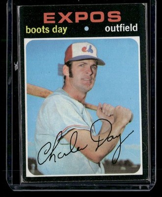 1971 Topps - Boots Day #42 Stadium Lights behind Head