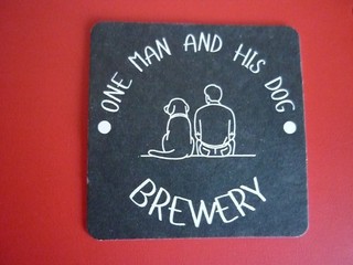 One Man and His Dog Brewery Preston Lancashire Modern Beer Mat.