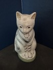 Vintage 1993 MMA Metropolitan Museum of Art Chalkware Cat Figure Ornament 4" — photo 1