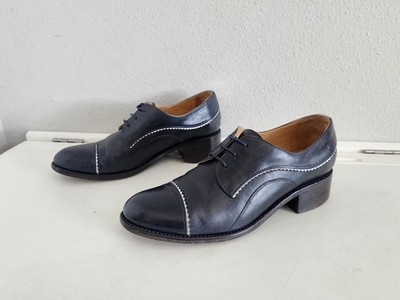 blue dress shoes ladies Trary Low Navy Heels for Women Closed Toe Chunky Block 1.8 Inch Women's Heels Pumps Comfortable Dressy Work Casual for Wedding Office Business PU Size 6 breathable canvas Womens Blue Dress Shoes |