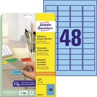 Avery Zweckform Mini-Etiketten, 45,7 X 21,2 Mm, Blau 1 Bis 20 Stk Spare 39%
