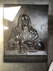 Catholic Antique Vintage Cast Iron Relief Of Christ  14.5x11.5 Germany
