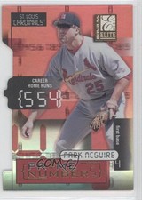 2001 Donruss Elite Prime Numbers Die-Cut 463/550 Mark McGwire #PN-3C 04br
