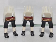PLAYMOBIL X3 SCHWARZE BEINE BOMBEN FRANZÖSISCHER ENGLISCHER PIRAT OFFIZIER...