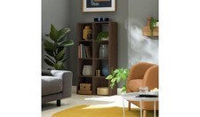 Squares 8 Cube Storage Unit Walnut For Living Room Bedroom