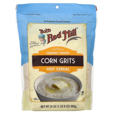 Creamy White Corn Grits, Hot Cereal, 24 oz (680 g)