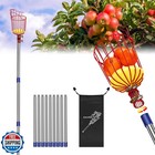 Anewkle 13 Feet Fruit Picker Pole Tool with Basket Apple Picker Extendable St