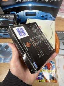 SEGA Dreamcast HKT-3020 Console In Original Box Green Controller & VMU In box!