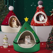 Christmas Tree Cat Bed       