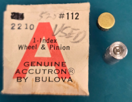 Good Used Bulova Accutron 221 2210 Wristwatch Index Wheel & Pinion #112
