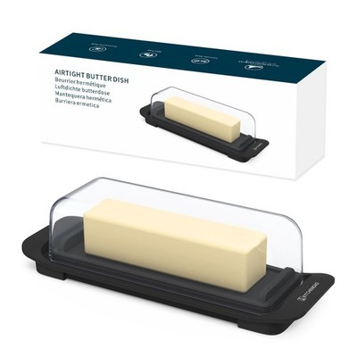 Airtight Butter Dish with Lid for Countertop and Refrigerator Door Shelf, But...