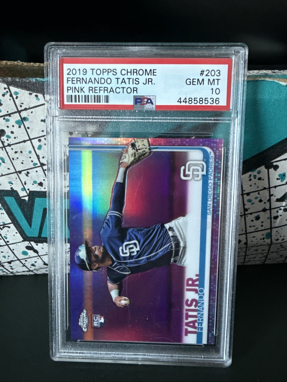 2019 Topps Chrome Fernando Tatis Jr. #203 Pink Refractor ROOKIE RC PSA 10 GEM MT