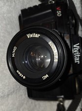 Vivitar V50 35mm SLR film camera  Vivitar 50mm f/1.8 lens Tested Without Film