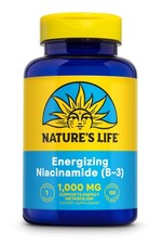 Natures Life Energizing Niacinamide  B-3 1000mg 100 Sustained Release Tablet