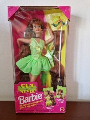 Barbie Cut And Style Größe Und Frisur Grün Mattel Neu 