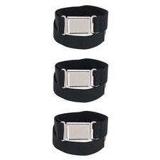 CTM Kids' Adjustable Elastic Belt with Magnetic Buckle Pack of 3 