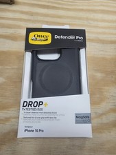 New Otterbox Defender Series Pro for iPhone 16 Pro Max MagSafe Case Black Color