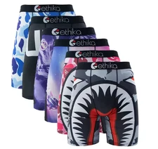 6 Pack- Ethika New Stylish Breathable Mens The Staple Boxer Briefs Shorts Pants