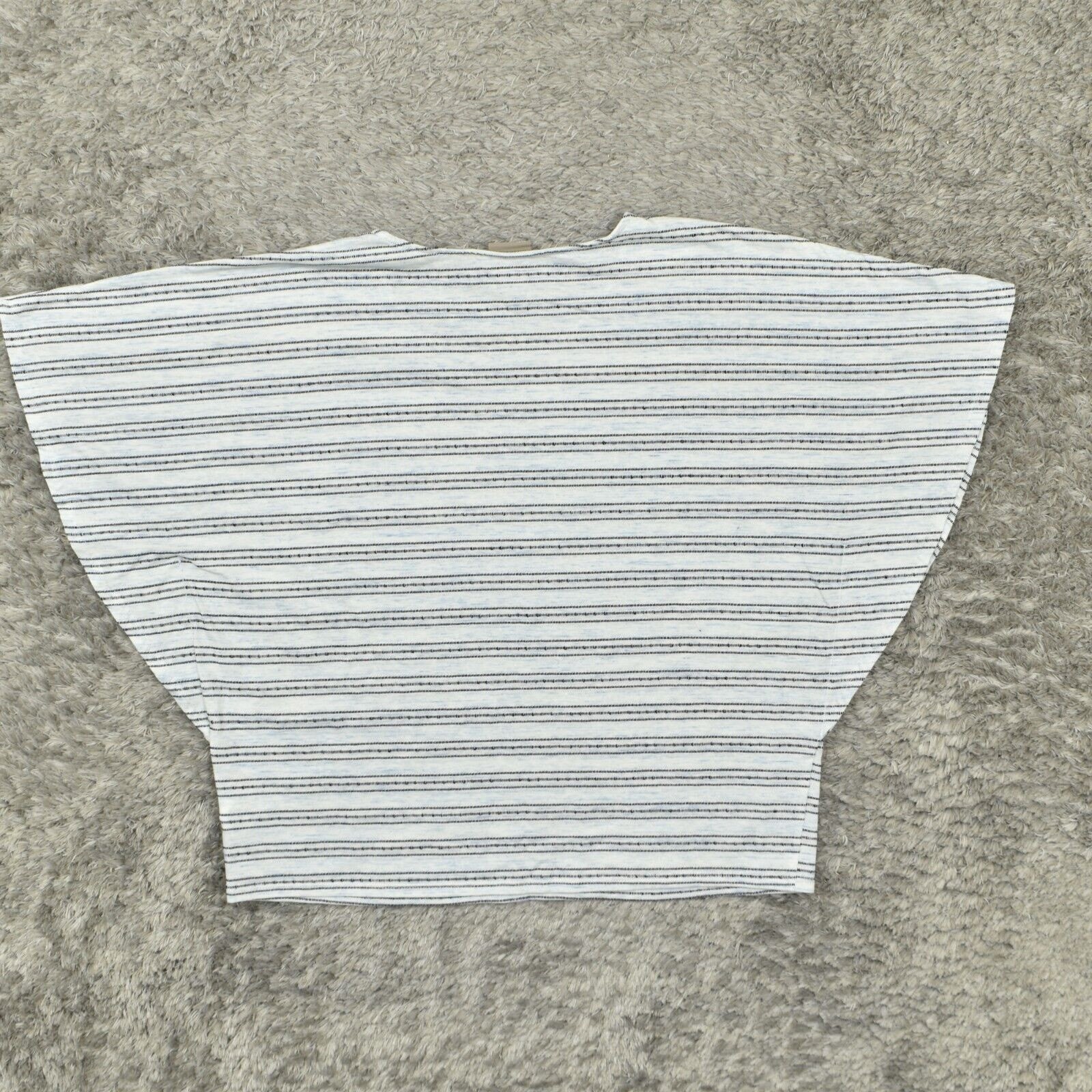 Chico's Women's Size 2 Basic Short Sleeve Blue St… - image 7