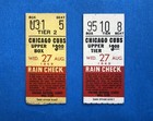 August 27, 1969 Cubs program w/2 ticket stubs & Cubs/Reds stats press releases. — photo 5