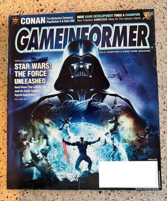 game informer magazine March 2007 #167 Star Wars The Force Unleashed