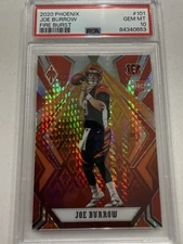 2020 Panini Phoenix - Rookies Joe Burrow #101 Fire Burst (RC)