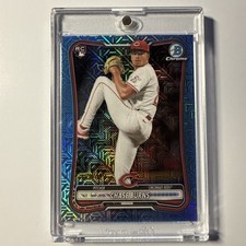 2026 Bowman Chase Burns Rookie RC #3 Sky Blue Mojo Refractor 132/499 - Reds