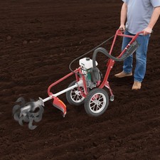 Motozappa a Gas 63cc 4Tempi 4HP Motocoltivatore Motozappa Anteriore Giardino