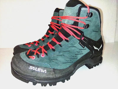 Salewa WS Mountain Trek Mid GTX GoreTex Vibram Boot Womens Size 7.5 Hiking Trail