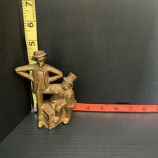 1900'S EARLY ORIGINAL CAST IRON STILL BANK MUTT & JEFF A.C. WILLIAMS BANK