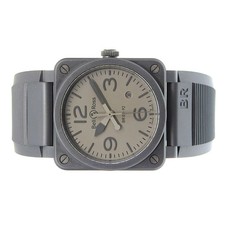 Bell  Ross BR03-92 CE Command Gray Dial Automatic Ceramic Square Watch
