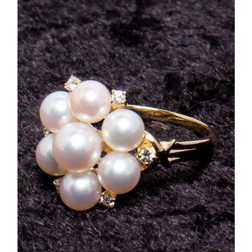 Mikimoto Ring Flower Pearl Ladies No. 13 e3a671d685e7f35bde622364191d1b46 - Picture 7 of 9