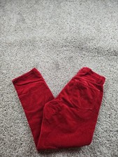 Vintage Polo Country Pants Size 30X27 Mens Red Velvet Straight Leg USA Made 90s