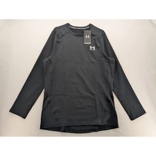 NWT Under Armour ColdGear Fitted Men's Crew in Black size Large