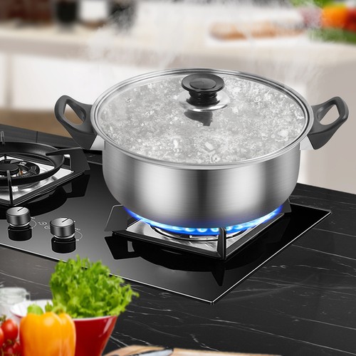 12-tlg Topfset Kochgeschirr Induktion Gas Halogen Ceran Kochtopfset Edelstahl - Bild 14 von 17