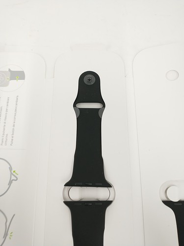 Genuine Apple Black Sport Band 42mm S/M and M/L For Apple Watch Series 10 - Zdjęcie 4 z 5