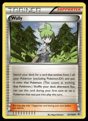 Wally 94/108 Uncommon Roaring Skies Pokemon Lightly Played