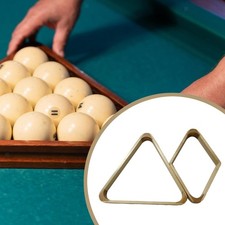 2 Pieces Billiard Pool Ball Rack Billiard Supplies Smooth Sturdy Wood Pool Table
