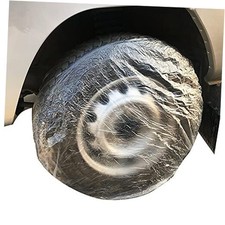 40PCS Car Disposable Plastic Dust-Proof Car Tire Cover Waterproof Protective