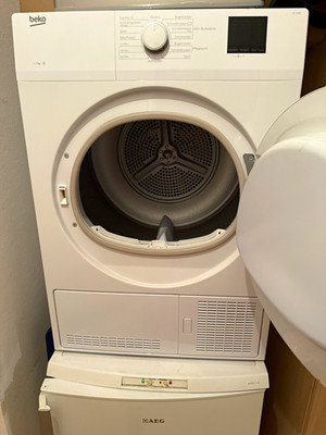Beko DC 7130 N Trockner 7 kg Frontlader freistehend Weiß Express/Jeans