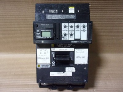SQUARE D LE LE36400LSA 3 POLE 300 AMP RATING PLUG 600V CIRCUIT BREAKER