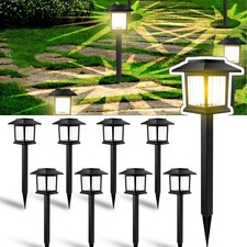 2-18PACK Solar Garden Lights Outdoor Landscape LED Light Pathway Yard Waterproof