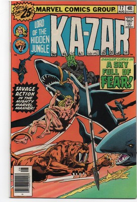 KA-ZAR #17   DOUG MOENCH   RICH BUCKLER COVER ART   MIGHTY THOR VALUE STAMP