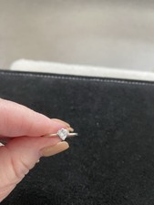 Pandora Ring with Single Clear Stone Size 54
