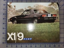 1976 Fiat X19 X19 X-19 Brochure Sheet 1976 Fiat X19 X19 X-19 Brochure Sheet
