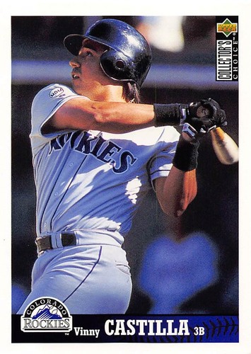Vinny Castilla 1997 Collector's Choice 95 Colorado Rockies Baseball Card - Picture 1 of 2