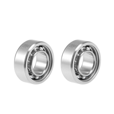 R188 Deep Groove Ball Bearing 1/4''x1/2''x3/16'' Open Type Chrome Bearings 2pcs