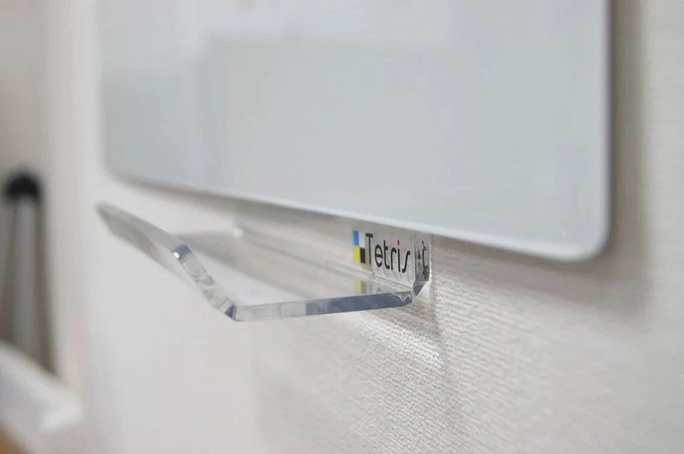 Glass Magnetic Whiteboard Dry Erase with Marker, White Glass Board for Wall - Image 4 of 4
