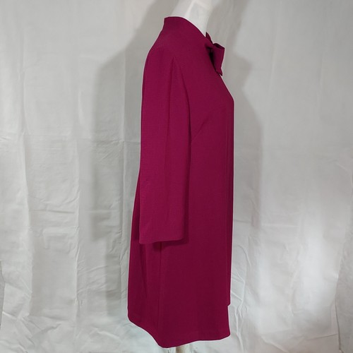 Eliza J Dress Crepe Shift Womens Size 16 Bow 3/4 Sleeve Party Formal Lined NWT - Picture 7 of 15